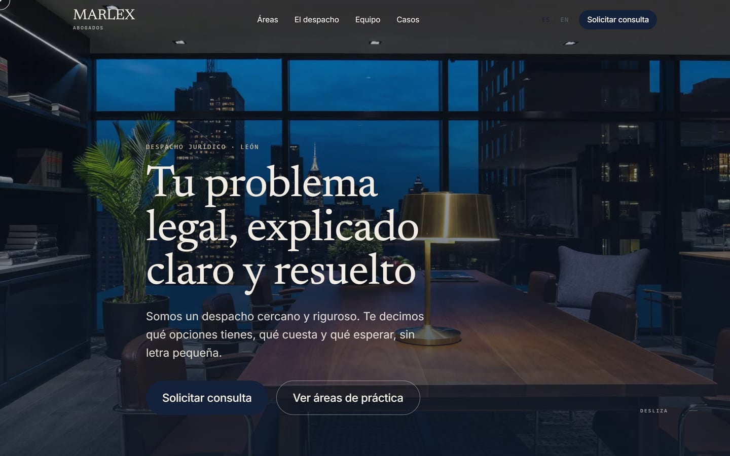 Diseño de MARLEX Abogados